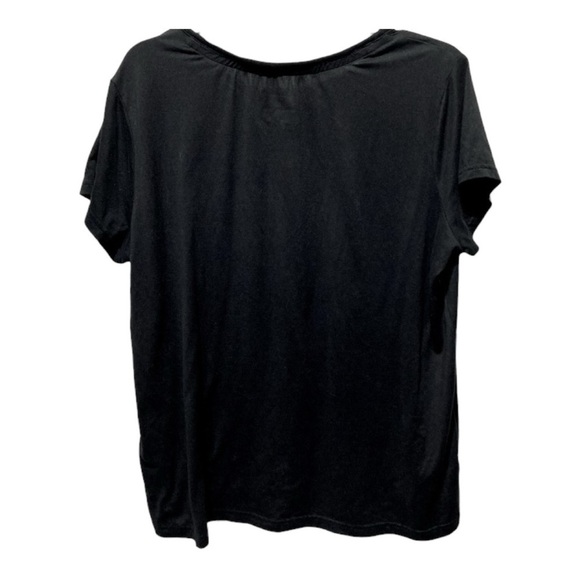 Women’s Muk Luks Rayon Black Tee - Picture 2 of 3